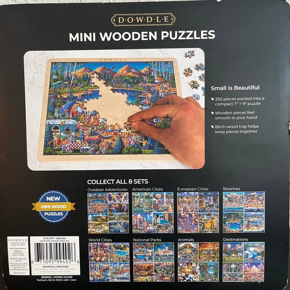 Dowdle Toys New Dowdle 4pack Mini Wooden Puzzles Outdoor Adventures Set Poshmark
